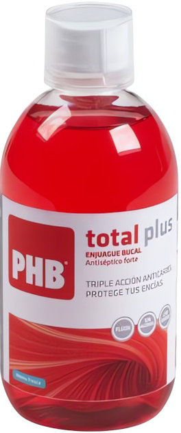 Ополіскувач ротової порожнини PHB Total Plus від неприємного запаху з рота 2x500 мл (8435520008762) - зображення 2
