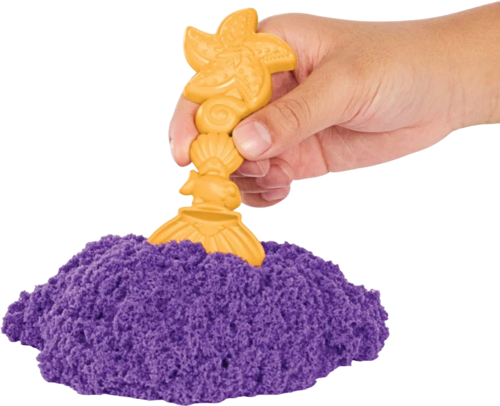 Набір для ліплення Kinetic Sand маленька пісочниця фіолетова (778988404928) - зображення 6