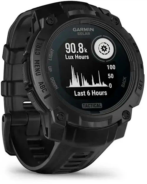 Смарт-годинник Garmin Instinct 3 45mm Solar Tactical Black (010-02934-50) - зображення 8