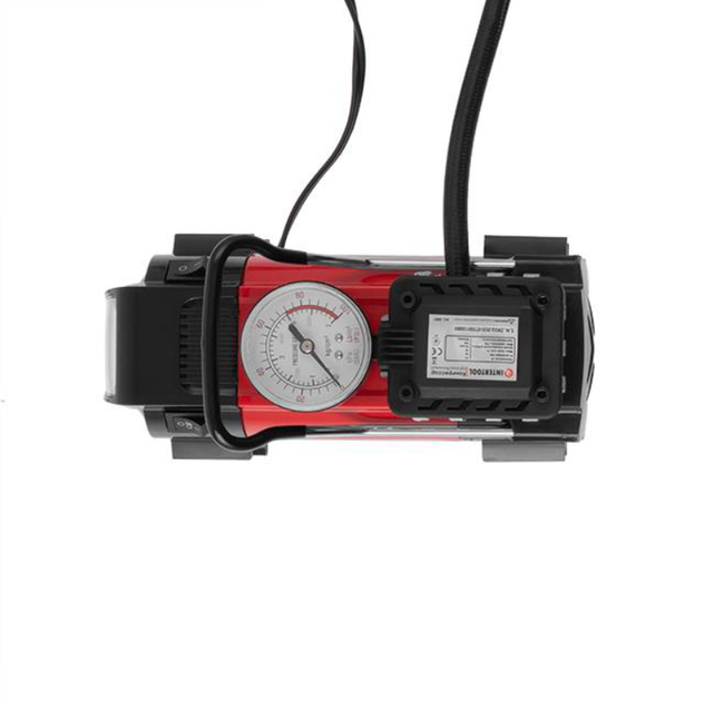 Миникомпрессор автомобильный Intertool 12В x 7 bar x 20 л/мин (AC-0001) - изображение 2