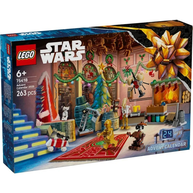 Zestaw klocków LEGO Star Wars Kalendarz adwentowy na 2025 rok 263 elementy 75418 (5702017816906) - obraz 1