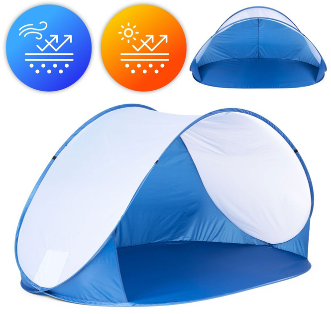 Namiot plażowy ModernHome by Multistore parawan samorozkładający niebieski BT-004B (5905817006977) - obraz 1
