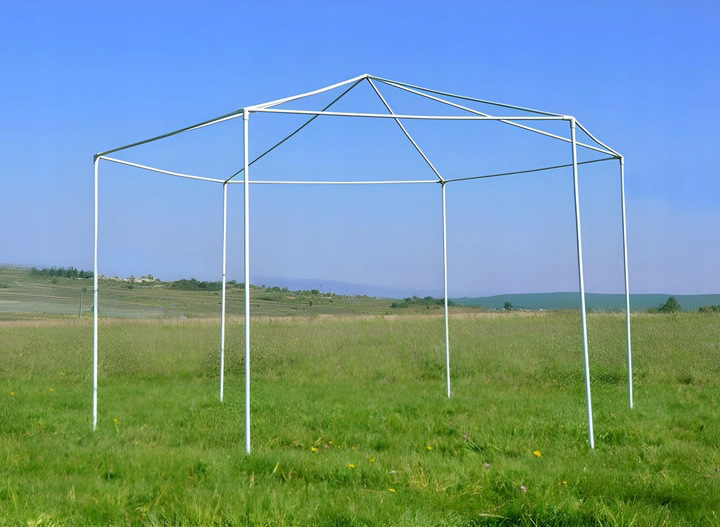 Namiot pawilon ModernHome by Multistore ogrodowy z moskitierą szary 2 x 2 x 2 m PAW-2x2x2-N-GY (5905817005666) - obraz 7