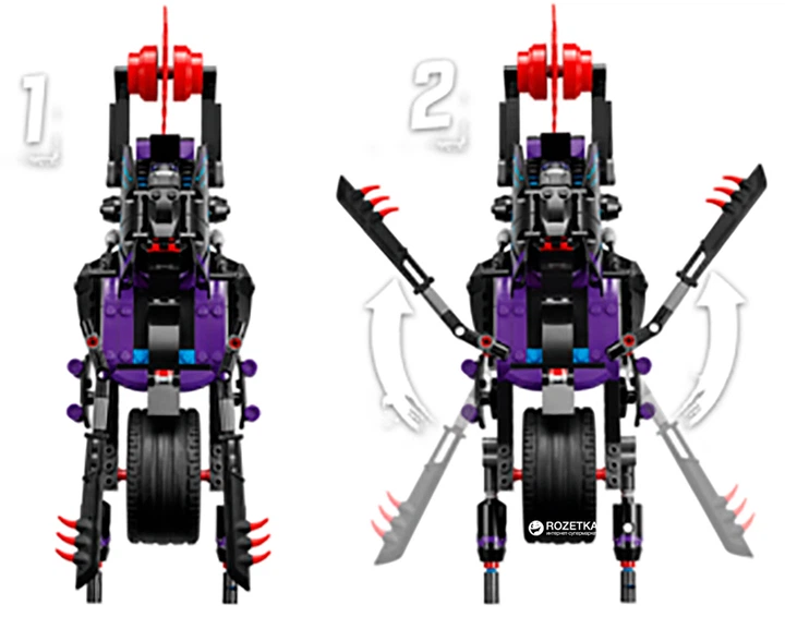 Конструктор LEGO NINJAGO Киллоу против Самурая X 556 деталей