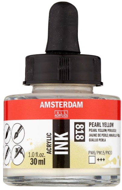 Фарба акрилова Amsterdam Pearl Yellow 818 30 мл (8712079413934) - зображення 1