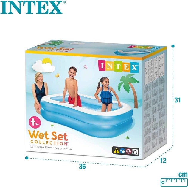 Надувной бассейн Intex 203 х 152 х 48 см (57180) - изображение 5