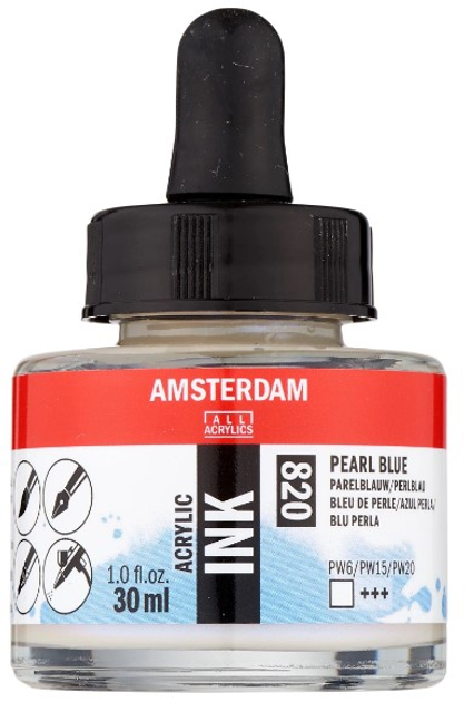 Фарба акрилова Amsterdam Pearl Blue 820 30 мл (8712079413958) - зображення 1