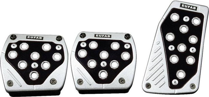 Накладки на педалі автомобільні Eufab 17160 Black/Aluminium (4017681171604) - зображення 1