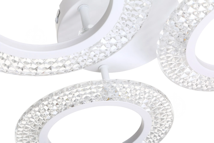 Люстра LED ELLY AC 3R 32W RC ACENTO LIGHTING біла 2800-6000K 2400Lm Ø480х80мм з пультом ДУ 220V IP20 - зображення 4