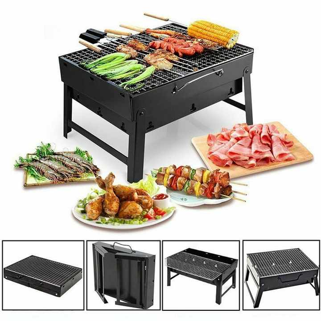 Мангал складной для барбекю 43х30х22.5 см BBQ Oven GP-4276 (031r) - Фото 4 Мангал складной для барбекю 43х30х22.5 см BBQ Oven GP-4276 (031r) - изображение 4