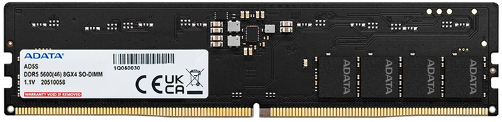 Pamięć RAM ADATA DDR5-5600 8192MB PC5-44800 Premier Tray (AD5U480016G-R) - obraz 1