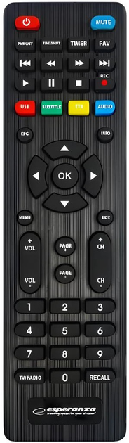 Цифровий тюнер Esperanza DVB-T2 H.265/HEVC EV107R (5901299958070) - зображення 3