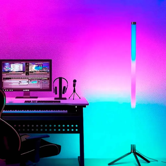 Лампа RGB з керуванням голосом 103см + Пульт, від USB, 5v-2026/RGB світильник (L) - Фото 3 Лампа RGB з керуванням голосом 103см + Пульт, від USB, 5v-2026/RGB світильник (L) - зображення 3