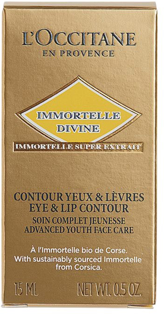 Флюїд для губ та шкіри навколо очей L'occitane Immortelle Divine 15 мл (3253581862162) - зображення 2
