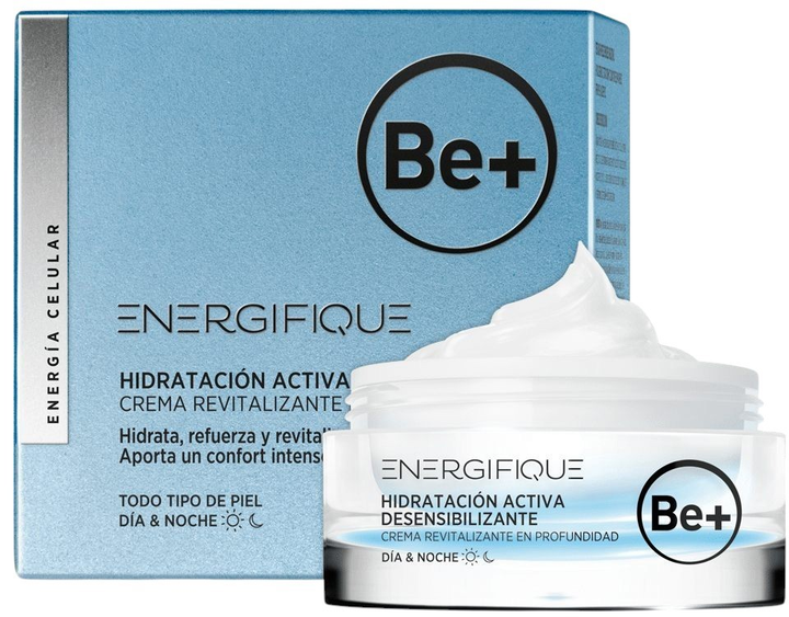 Крем для обличчя Be+ Energifique Active Desensitizing Hydration зволожувальний 50 мл (8470001925299) - зображення 1
