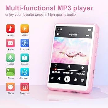 Hi-Fi MP3 плеер MECHEN M3 - 64GB, Bluetooth 5.3, сенсорный экран 2,4 дюйма, внешний динамик, FM,чехол, защитное стекло Pink - Фото 4 Hi-Fi MP3 плеер MECHEN M3 - 64GB, Bluetooth 5.3, сенсорный экран 2,4 дюйма, внешний динамик, FM,чехол, защитное стекло Pink - изображение 4