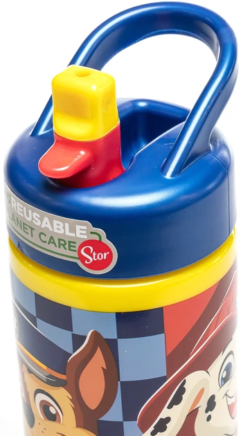 Пляшка дитяча спортивна Stor Sipper Paw Patrol Boy Rescue Pups 410 мл (Stor-81631) (8412497816316) - зображення 10