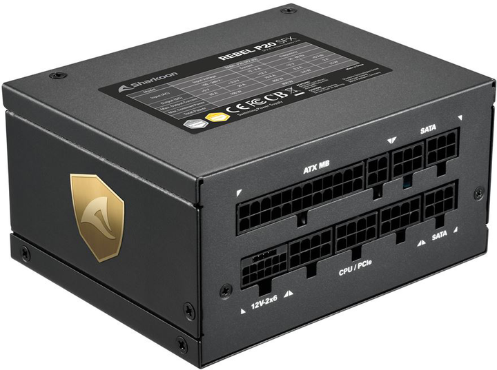 Блок живлення Sharkoon Rebel P20 SFX 4.1 850W (4044951040667) - зображення 2