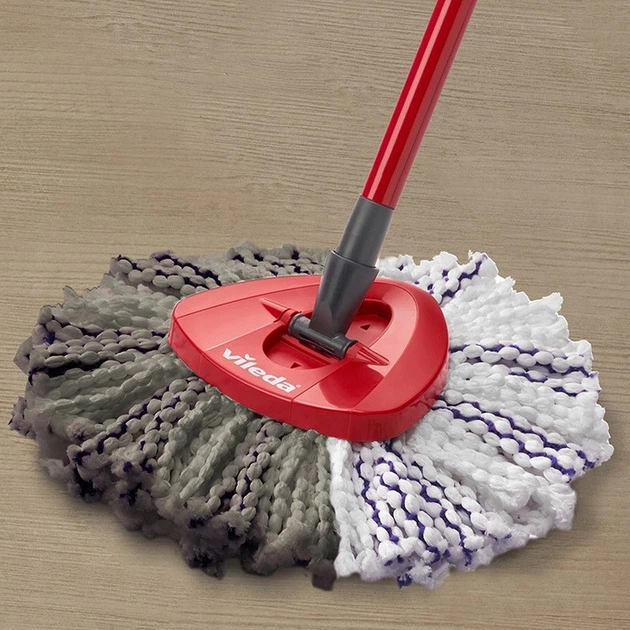 Змінна насадка для швабри Мікрофібра Vileda 167749 TURBO 3w1 Microfibre - изображение 7