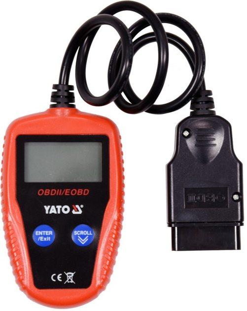 Автосканер YATO OBD/EOBD YT-72977 (5906083057847) - зображення 1
