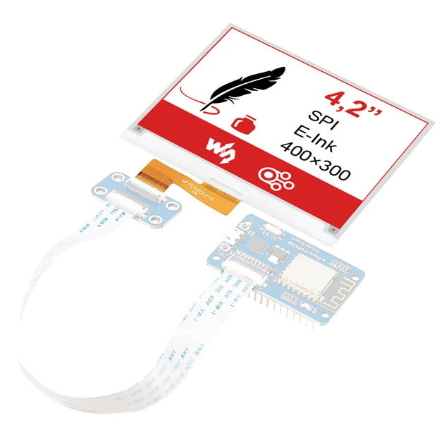Экран Waveshare E-Paper 4,2” (400×300 / E-Ink / B-W-R) - Фото 6 Экран Waveshare E-Paper 4,2” (400×300 / E-Ink / B-W-R) - изображение 6