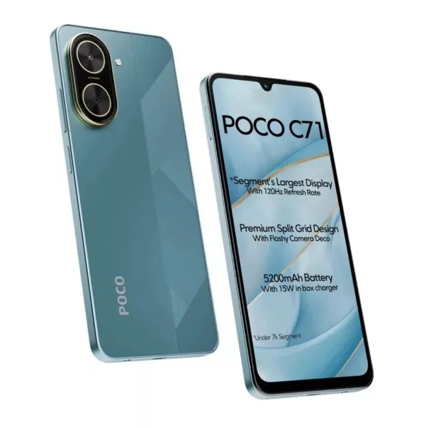 Смартфон Xiaomi Poco C71 4/128GB Blue_EU – фото, отзывы