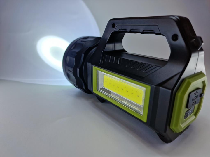 Фонарь ручной HEL-T95-LED+COB USB Power Bank на солнечной батарее - изображение 8