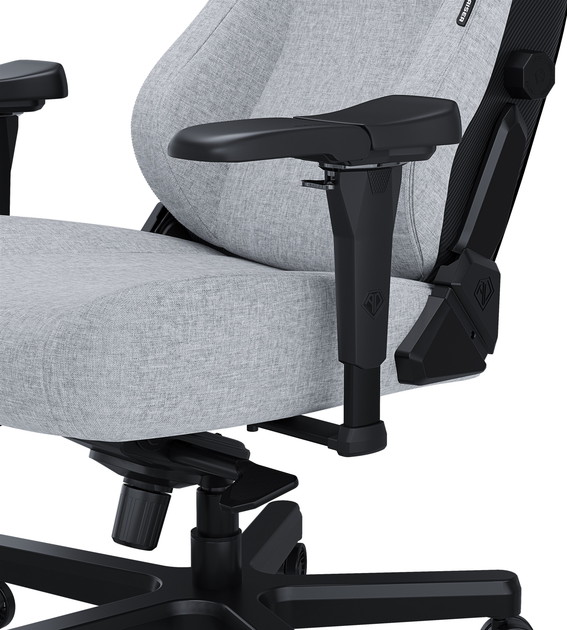 Fotel gamingowy Anda Seat Kaiser 3 Pro Size XL Fabric Grey (AD12YDC-XL-01-G-PV/F-G02) - obraz 8