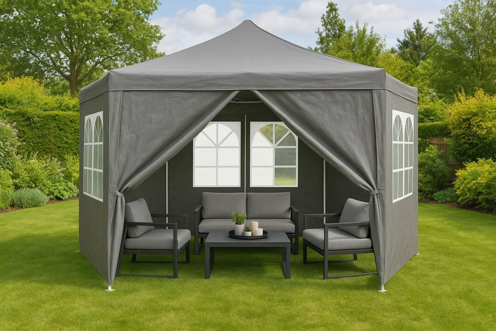 Namiot ogrodowy ModernHome by Multistore 2 x 2 x 2 m (PAW-2X2X2-W-GY) - obraz 5