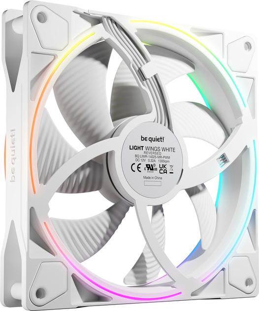 Wentylator be quiet! Light Wings 140mm PWM Reverse White (BL135) - obraz 2