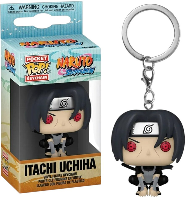 Брелок Funko Pop Keychain Naruto Itachi Uchiha Moonlit 75554 (889698755542) - зображення 2