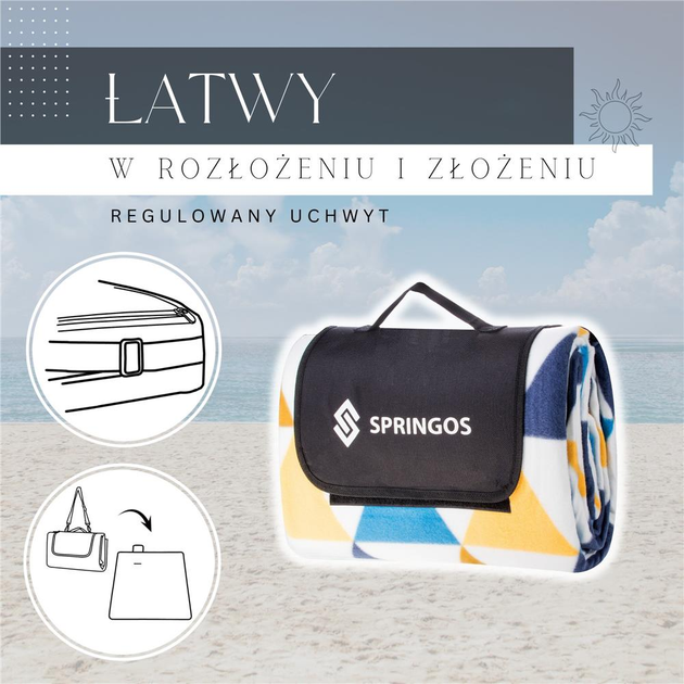 Koc piknikowy Springos 200 x 200 cm PM001 (5903021930798) - obraz 13
