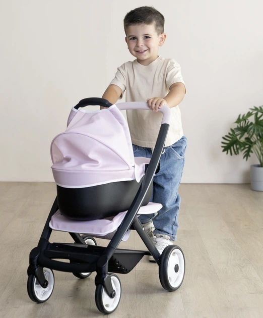 Коляска для ляльки Smoby Toys Maxi-Cosi 3 в 1 зі знімною люлькою Рожева перлина 54.5х38.5х64 см (7600253121) - зображення 5