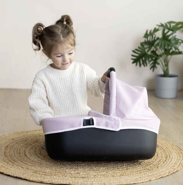 Коляска для ляльки Smoby Toys Maxi-Cosi 3 в 1 зі знімною люлькою Рожева перлина 54.5х38.5х64 см (7600253121) - зображення 6