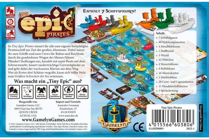 Gra planszowa Asmodee Tiny Epic Pirates (4015566603806) - obraz 3