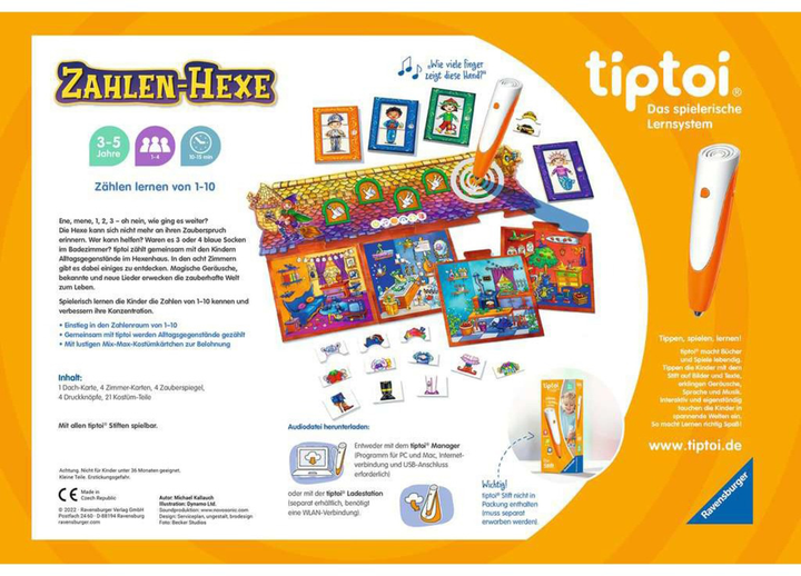 Gra edukacyjna Ravensburger Tiptoi Liczbowa czarownica (4005556001323) - obraz 3