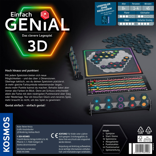 Настільна гра-головоломка Kosmos Genius 3D (4002051684006) - зображення 2