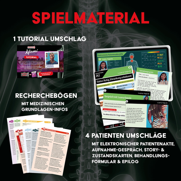 Gra detektywistyczna Kosmos Medical Mysteries Miami Flatline (4002051684426) - obraz 2
