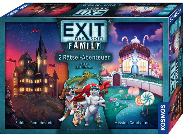 Пригодницька настільна гра Kosmos EXIT Сімейна гра Gemeinstein Castle Mission Candyland (4002051684662) - зображення 1