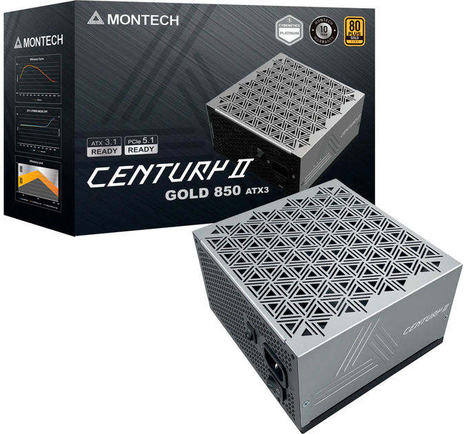 Zasilacz Montech CENTURY II 850W (4710562747263) - obraz 7
