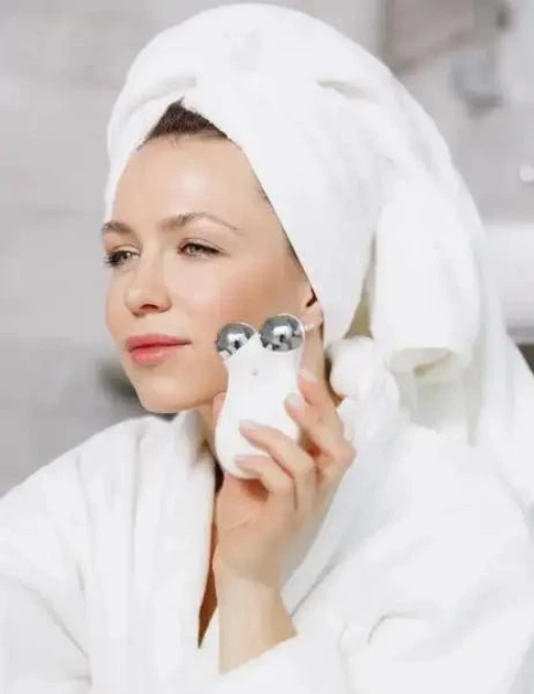 Мікрострумовий масажер для ліфтингу обличчя Coolbox beauty 3в1 - изображение 4