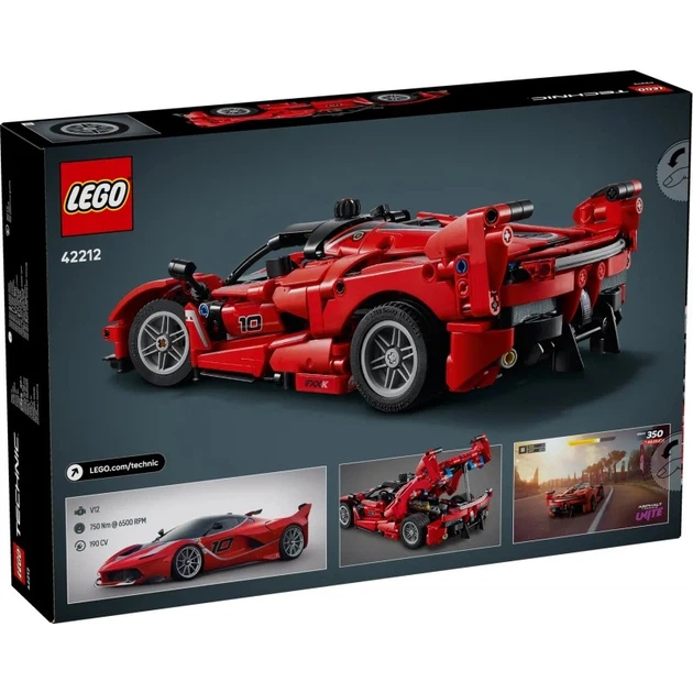 Конструктор LEGO Technic Ferrari FXX K 897 деталей (42212