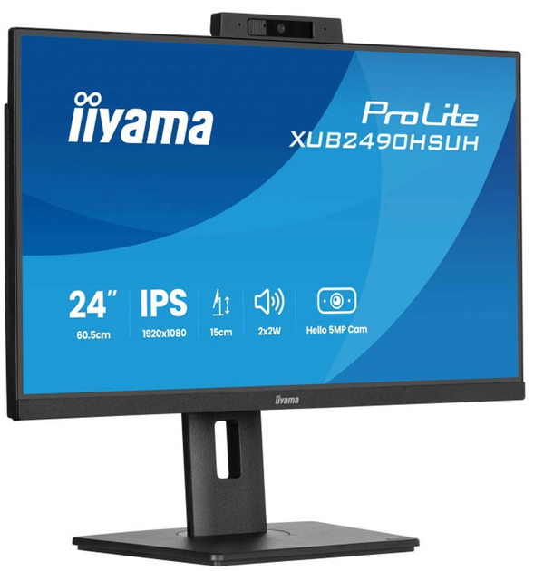 Monitor 23.8" iiyama ProLite XUB2490HSUH-B2 (XUB2490HSUH-B2) - obraz 2