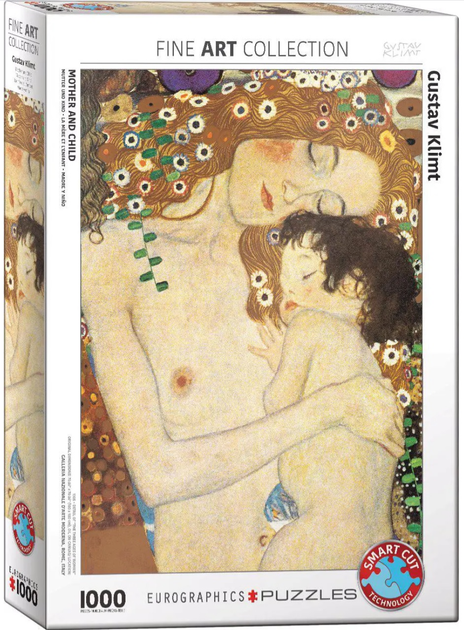 Puzzle EuroGraphics "Matka i dziecko" Gustav Klimt 1000 elementów (628136627764) - obraz 1