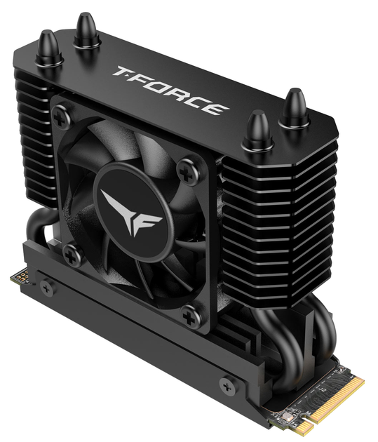 Dysk SSD Team Group T-FORCE GE Pro 2TB M.2 2280 PCIe Gen 5.0 x4 3D NAND TLC with Dark AirFlow I (TM8FG3002T0C133) - obraz 3