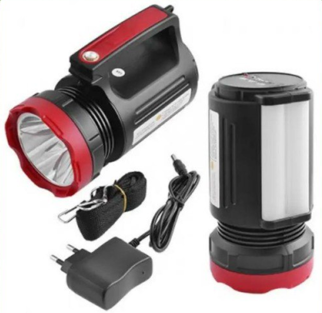 Ліхтар переносний Luxury/Yajia YJ-2895 5W+20SMD (акум. 3000mAh, power bank, ЗП 220V) 17.5см - Фото 1 Ліхтар переносний Luxury/Yajia YJ-2895 5W+20SMD (акум. 3000mAh, power bank, ЗП 220V) 17.5см - зображення 1