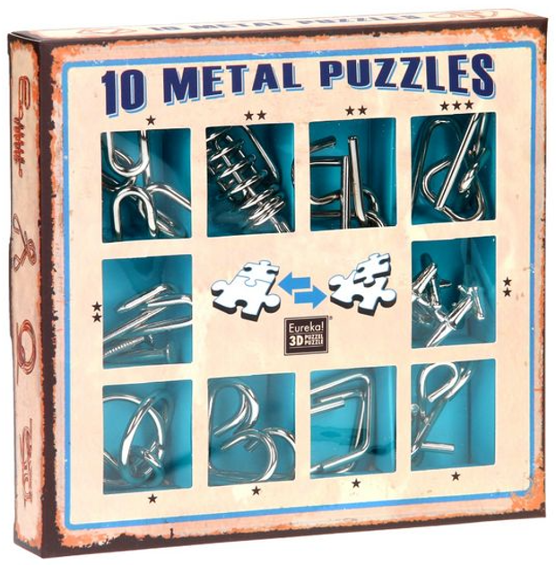 Zestaw łamigłówek Eureka 3D Puzzle 10 Metall Puzzles (5425004733566) - obraz 2