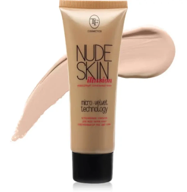 Тональный крем Triumph Nude Skin ctw61-5 40 мл №106 розово- бежевый - изображение 2
