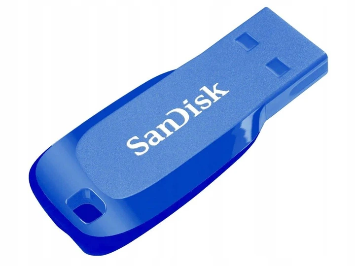 Флеш-накопитель Sandisk 16GB USB Cruzer Blade Blue Electric (SDCZ50C-016G-B35BE) - Фото 2 Флеш-накопитель Sandisk 16GB USB Cruzer Blade Blue Electric (SDCZ50C-016G-B35BE) - изображение 2