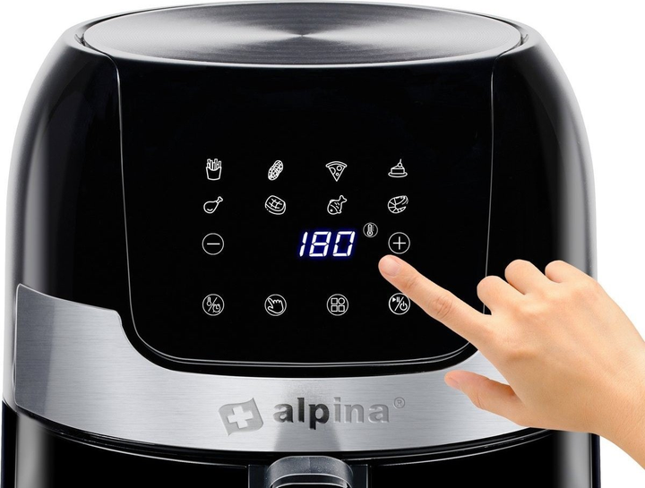 Frytkownica beztłuszczowa Alpina 3.5 l Czarna - obraz 3